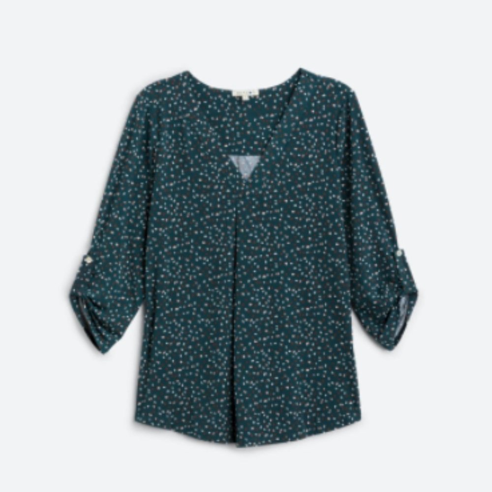 BEACON Patty Roll Tab Knit Top Size: XL